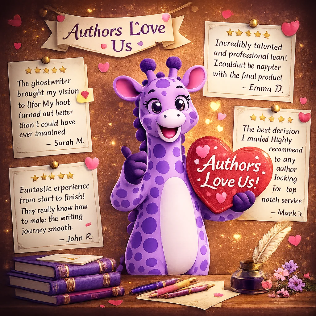 Authors, parents, and small publishers Purple Giraffe Press works with
